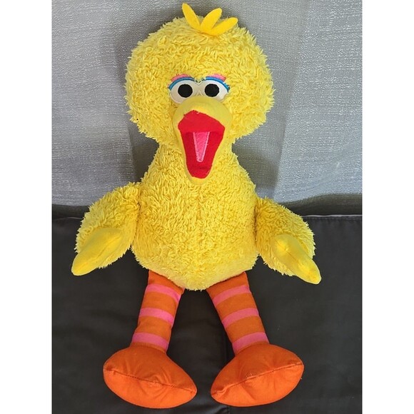 Kohls Cares Big Bird 15" Plush Stuffed Animal Sesame Street Yellow Gift Boy Girl - Picture 3 of 7